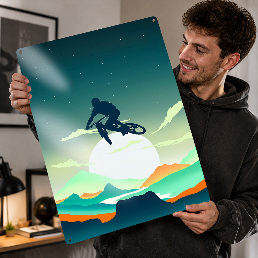 Mountain Bike Textured Poster  - Mountain Biking Europe review and price