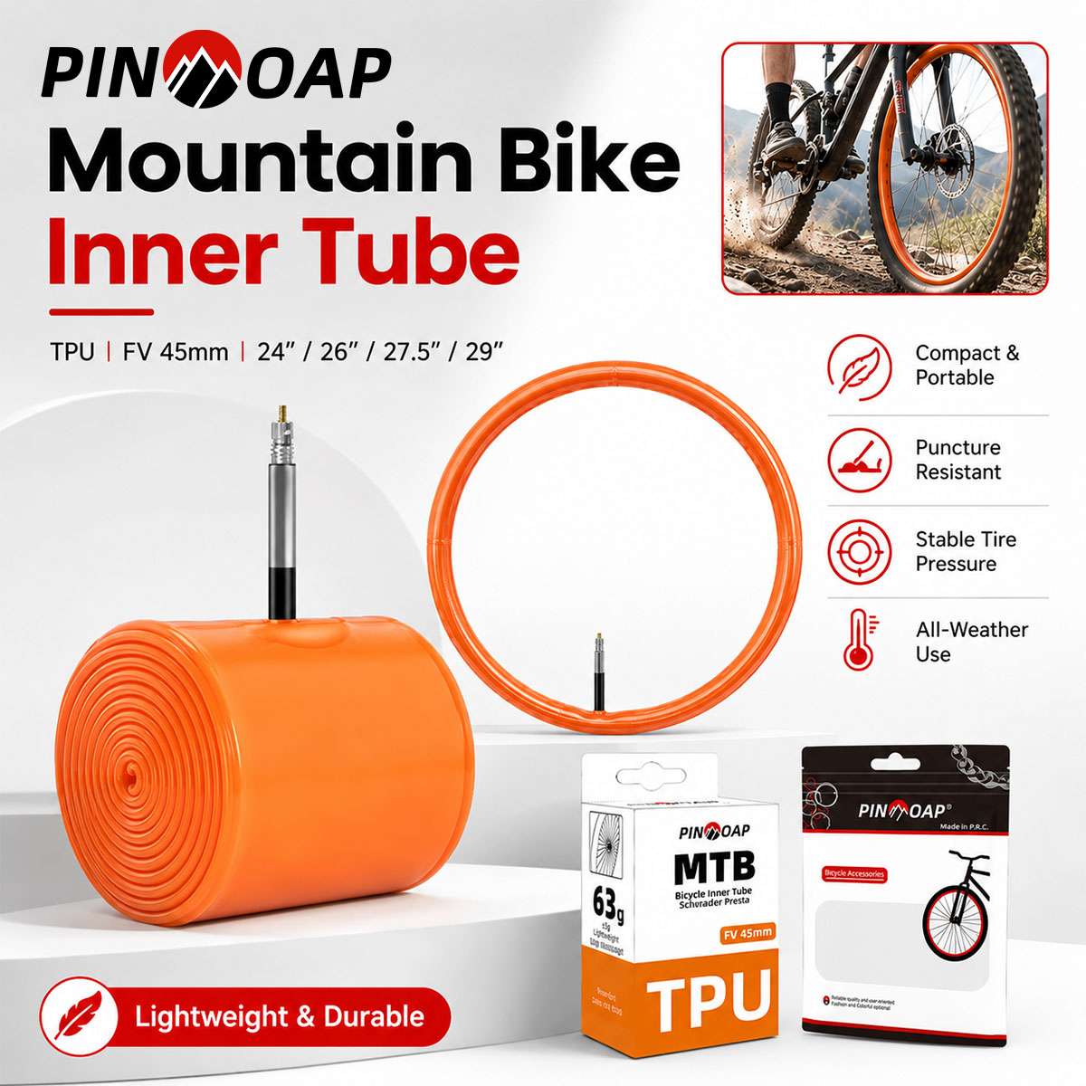 PINMOAP 1/2/5/10PCS Lightweigh - Mountain Biking Tube review and price